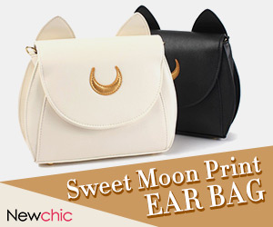 Sweet Moon Print Ear Pattern Design Crossbody Bag SKU254691