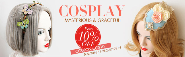 extra 10% off on cosplay collection