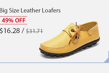 Big Size Leather Loafers