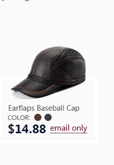 Leather Earflaps Baseball Cap