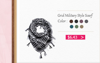 Grid Military Style Scarf