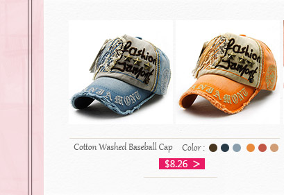 Cotton Washed Baseball Cap
