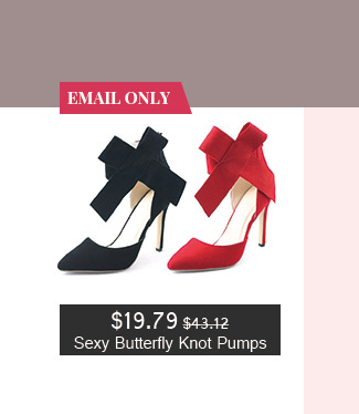 Sexy Butterfly Knot Pumps