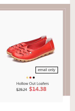Hollow Out Loafers