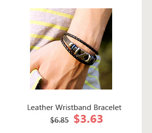 Leather Wristband Bracelet