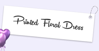 Printed Floral Dress