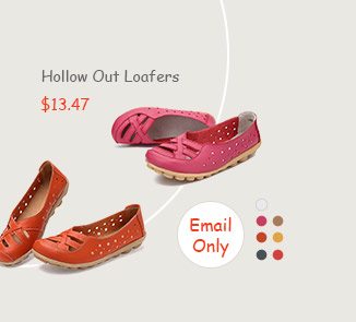 Hollow Out Loafers
