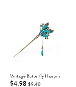 Vintage Butterfly Hairpin