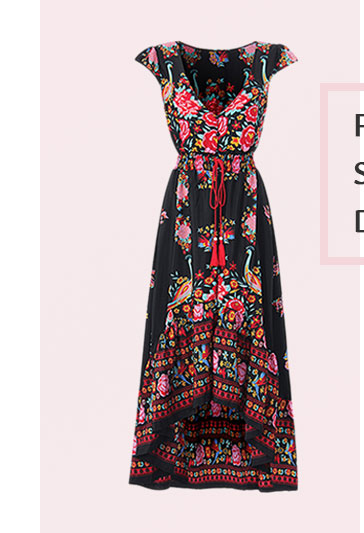 Folk Style Maxi Dress