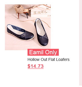 Hollow Out Flat Loafers