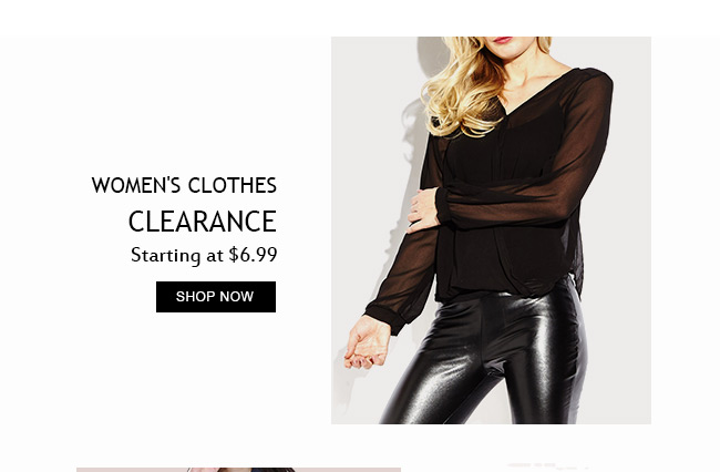 Women's Clothes Clearance