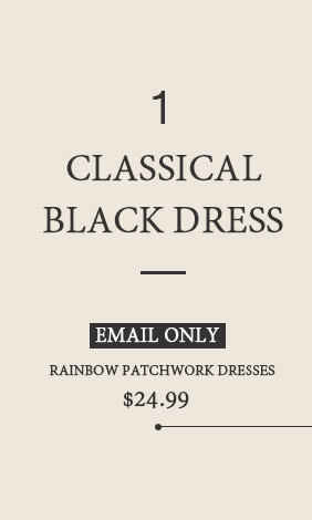 classical black dress