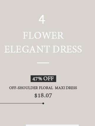 Flower elegant dress