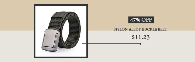 Nylon Alloy Buckle Belt