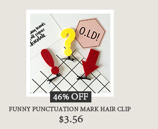 Funny Punctuation Mark Hair Clip