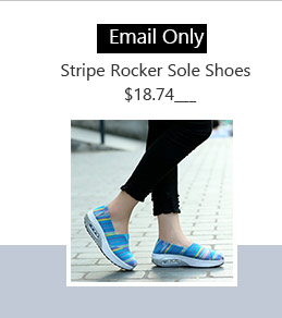 Stripe Rocker Sole Shoes