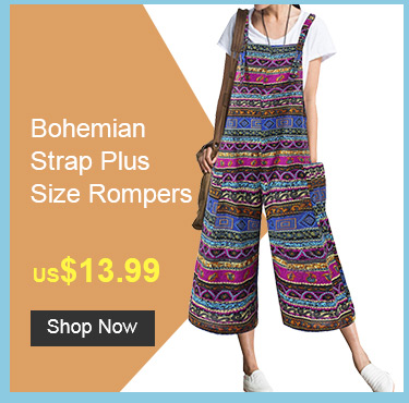 Bohemian Strap Plus Size Rompers