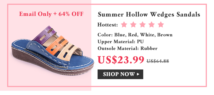 Summer Hollow Wedges Sandals