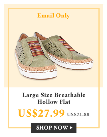 Large Size Breathable Hollow Flat