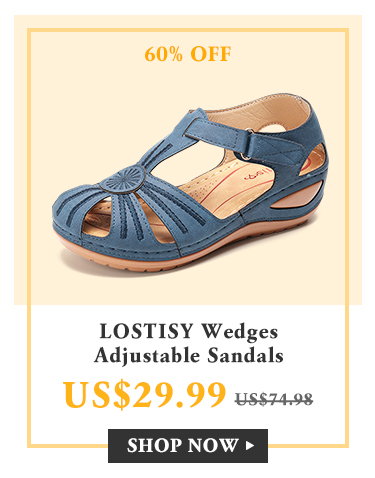 LOSTISY Wedges Adjustable Sandals