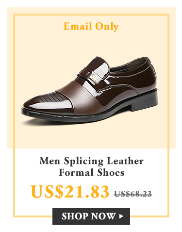 Men Splicing Leather Formal Shoes