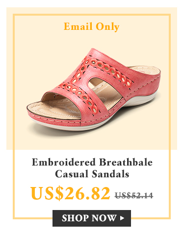 Embroidered Breathbale Casual Sandals