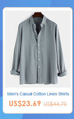 Mens Casual Cotton Linen Shirts