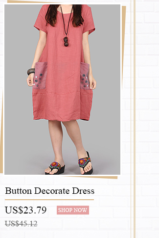 Button Decorate Dress