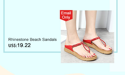 Rhinestone Beach Sandals
