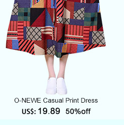 O-NEWE Casual Print Dress