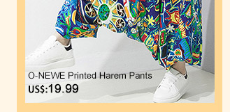 O-NEWE Printed Harem Pants