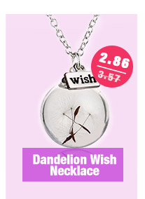 Dandelion Wish Necklace