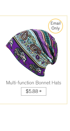 Multi-function Bonnet Hats