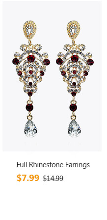 Full Rhinestone Earrings