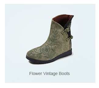 Flower Vintage Boots