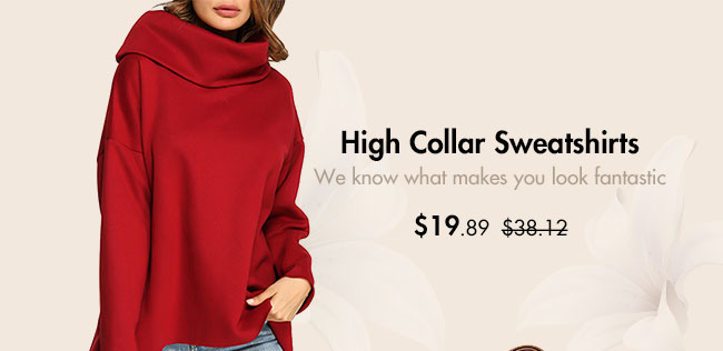 High Collar Sweatshirts