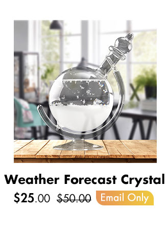 Weather Forecast Crystal Wood Glass