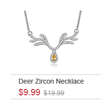 Deer Zircon Necklace