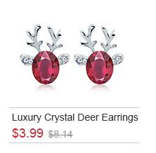 Luxury Crystal Deer Earrings