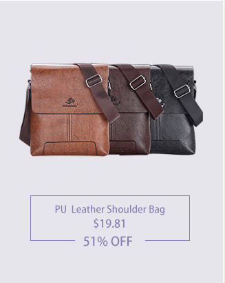 PU leather shoulder bag