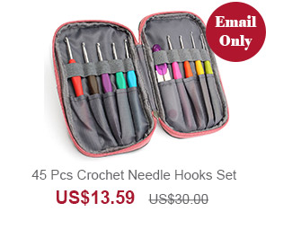 45 Pcs Crochet Needle Hooks Set