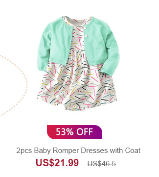 2pcs Baby Romper Dresses with Coat