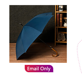 Long Curved Handle Umbrella 