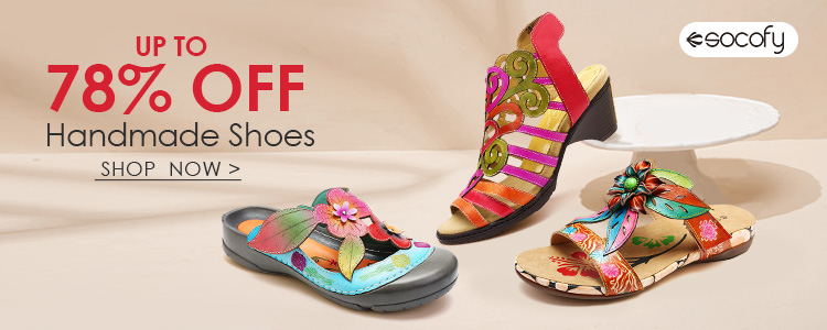 Up To 78% OFF Socofy Handmade Shoes