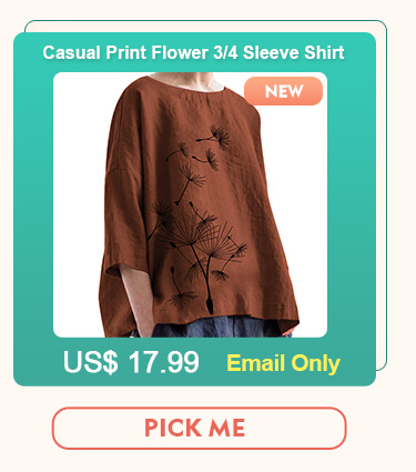 Casual Print Flower 3/4 Sleeve Shirt