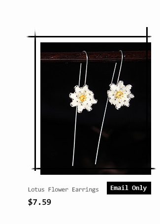Sterling Silver Lotus Earrings
