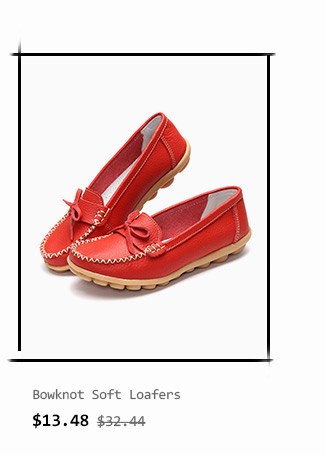 Bowknot Soft Loafers