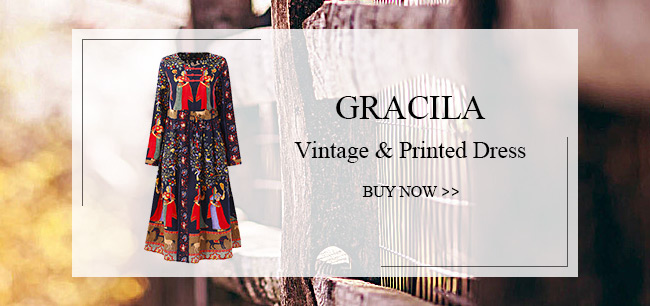 Vintage & Printed Dress