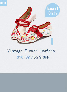 Vintage Flower Loafers