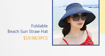 Foldable Beach Sun Straw Hat